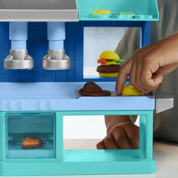 NWT Play-Doh Kitchen Creations Busy Chef’s Restaurant Playset 2-Sided Kitchen - Picture 7 of 8